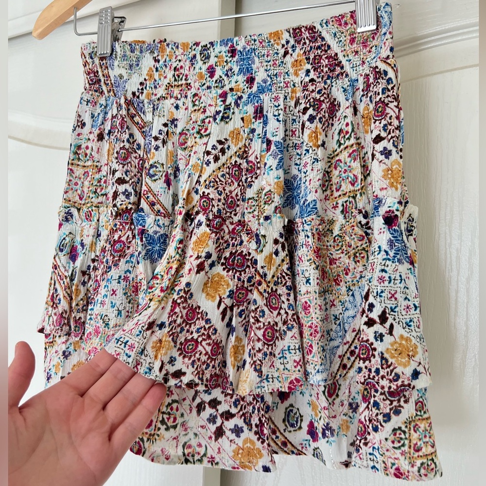NWT Raga Mini Peplum Ruffled Flowy Boho Skirt - Picture 3 of 8